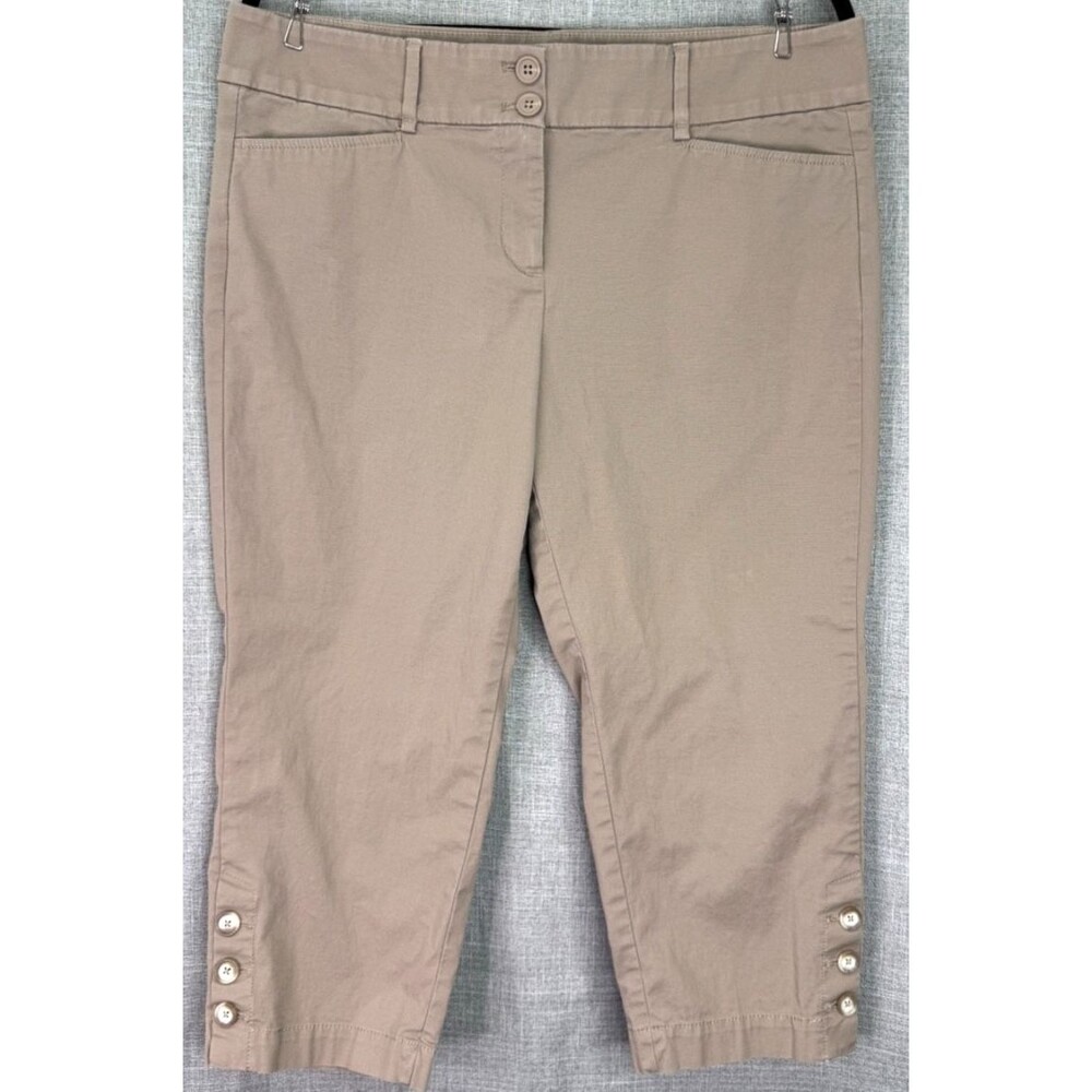 Loft Outlet Petite Original Crop Pant Size 12P Khaki